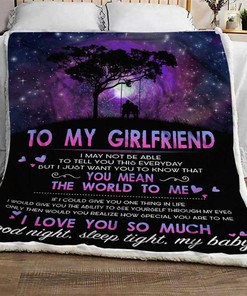 To My Girlfriend I Am Keeping You Fleece Blanket - A Heartfelt and Protective Gift for Your Love with Bed Set Queen
