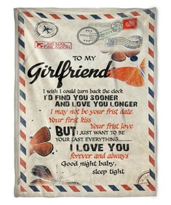 To My Girlfriend I Love You With All My Whole Heart - A Romantic and Sentimental Gift for Your Love Quilt Bedding Set