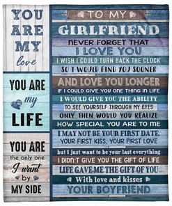 To My Girlfriend I May Not Be Your First Date Kiss Love - A Romantic and Cute Gift for Your Love with Bed Set Cute