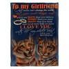 To My Girlfriend I Wish I Could Turn Back The Clock Blanket For a Touching and Sentimental Gift for Your Love
