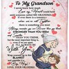 To My Grandson You Are Smarter Than You Think Fleece Blanket From Grandma to Grandson with Personalization