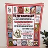 To My Grandson You Will Never Lose Baseball Fleece Blanket For Grandson From Grandma Baseball Lovers Birthday Bedding