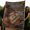 To My Grandson from Grandma Quilt Bedding Set with Heartfelt Message