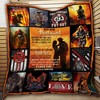 To My Husband Firefighter Quilt Bedding Set - For A Hero And A Lover