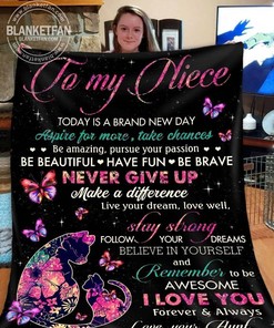 To My Niece I Love You Forever And Always Quilt Bedding Set for Family Members