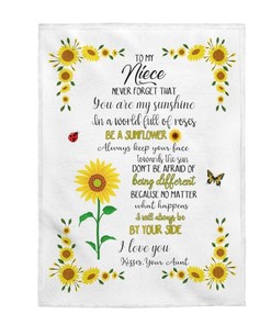 To My Niece Plush Blanket, Ideal for Niece's Birthday