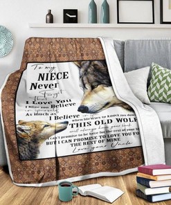 To My Niece Wolf Blanket - Great Gift for Nieces