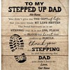 To My Stepped Up Dad Blanket for Step Dad Birthday - Show Your Love for Your Stepdad