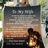 To My Wife I Will Always Be With You: Quilt Bedding Set For Fiancee on Valentine's Day with Fleece Blanket