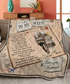 To My Wife Never Forget How Special You Are To Me Quilt Bedding Set for Wife From Husband Birthday
