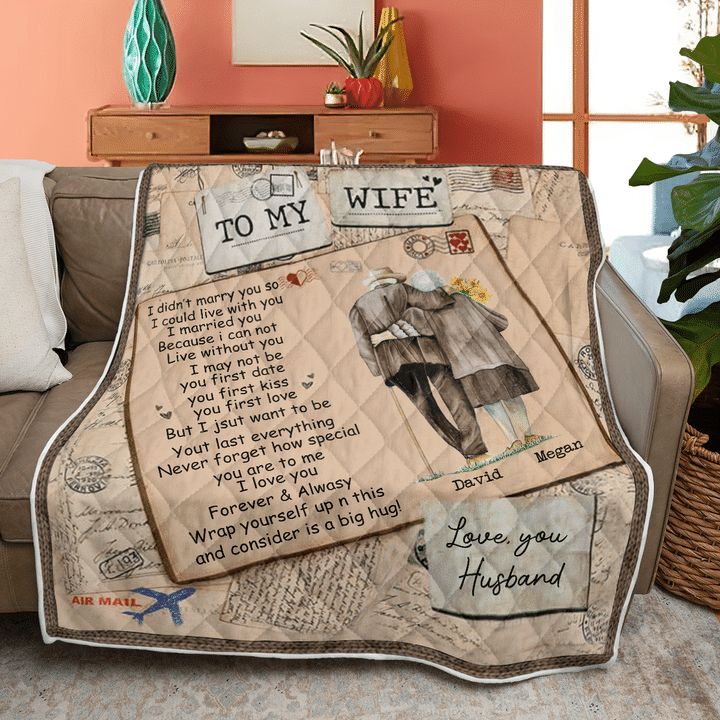 To My Wife Never Forget How Special You Are To Me Quilt Bedding Set for Wife From Husband Birthday