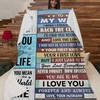 To My Wife You Are My Love: Quilt Bedding Set with Fleece Blanket