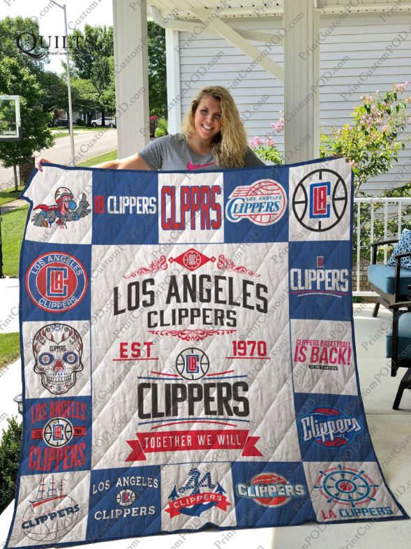 Together We Will Los Angeles Clippers Collection Quilt Bedding Set for Sports Fans