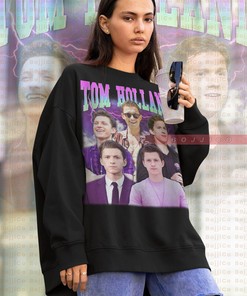 Tom Holland Homage Sweater | Vintage Actor Tee | Tom Holland Fan Merch | Retro Sweatshirt