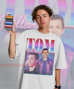 Tom Holland Homage Tee | Actor Inspired Shirt | Tom Holland Fan Merch | 90s Inspired Sweater