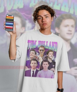 Tom Holland Homage Tee | Retro Tee | Tom Holland Fan Merch | 90s Inspired Sweater