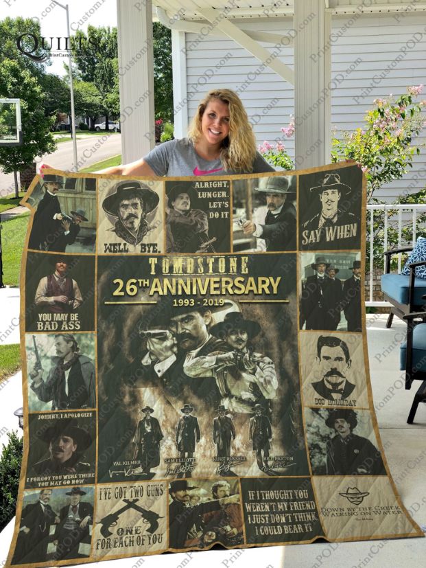 Tombstone 26th Anniversary Quilt Bedding Set for Fans