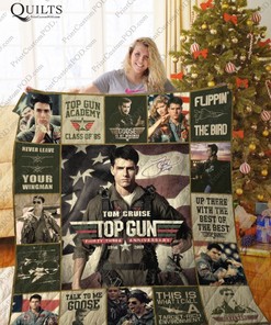 Top Gun Christmas Young Tom Cruise Quilt Bedding Set