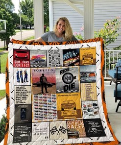 Toretto Fast and Furious Quilt Blanket - Cool and Trendy Sofa Throw Blanket for Movie Fans