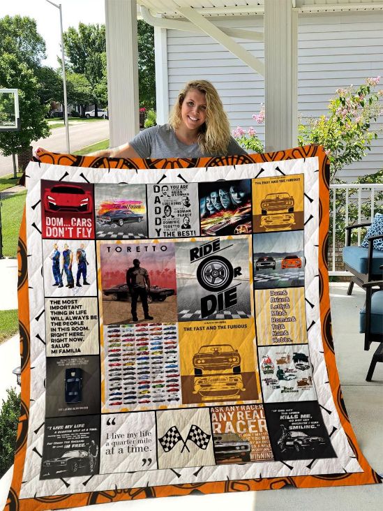 Toretto Fast and Furious Quilt Blanket - Cool and Trendy Sofa Throw Blanket for Movie Fans