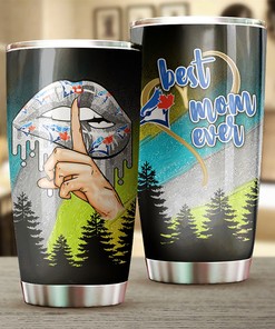 Toronto Blue Jays MLB Tumbler for Best Moms Ever with MLB logo