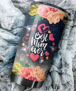 Toronto Blue Jays MLB Tumbler for Cool Flower Best Moms Ever with personalization and MLB logo