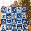 Toronto Blue Jays Mickey Let's Go Jays Quilt Blanket - MLB Toronto Blue Jays Mickey Mouse Quilt Bedding Set