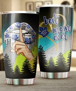 Toronto Maple Leafs NHL Tumbler: Best Mom Ever Tumbler with NHL Logo, Perfect for Dedicated Fans