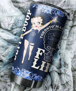 Toronto Maple Leafs NHL Tumbler: Betty Boop Design Tumbler for NHL Fans, Perfect for Any Occasion