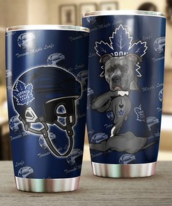 Toronto Maple Leafs NHL Tumbler - Funny Dog Design
