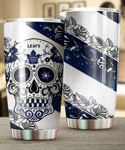 Toronto Maple Leafs NHL Tumbler - Trendy Skull Design for Your Hockey-Themed Event