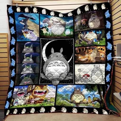 Totoro Amine Studio Ghibli Vintage Quilt Bedding Set
