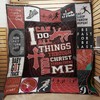 Track and Field I Can Do All Things Quilt Blanket - Great for Athletes