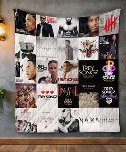Trey Songz Album Covers Quilt Blanket with Bed Set Twin