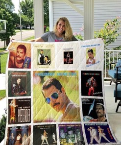 Tribute to Freddie Mercury Quilt Bedding Set with Artistic Design