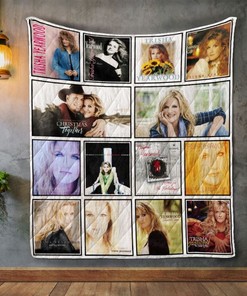 Trisha Yearwood Album Covers Quilt Blanket - Great for Country Music Fans