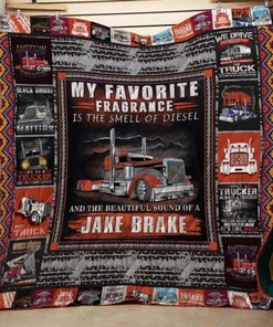 Truck Driver Quilt Blanket, Great for Fans of the Road