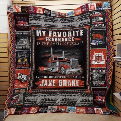 Truck Driver Quilt Blanket, Great for Fans of the Road