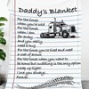 Trucker Blanket for Dad: Warm and Cozy Blanket for Dad's Birthday Gift