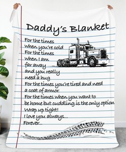 Trucker Blanket for Dad: Warm and Cozy Blanket for Dad's Birthday Gift