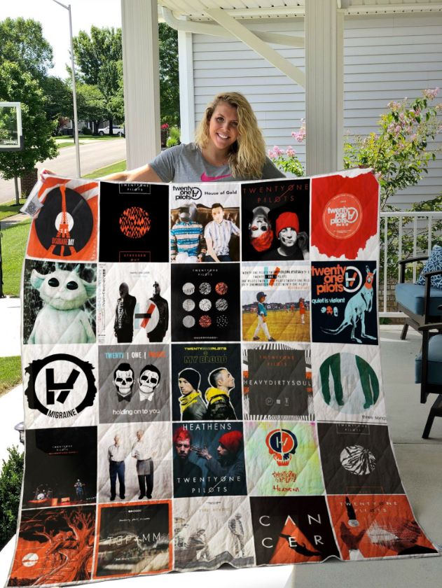 Twenty One Pilots Band Albums Quilt Bedding Set for Music Lovers