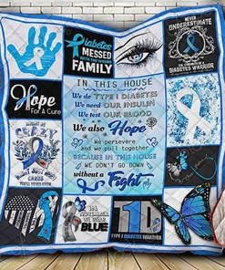 Type 1 Diabetes Awareness Quilt Thb975, Ideal for Advocates