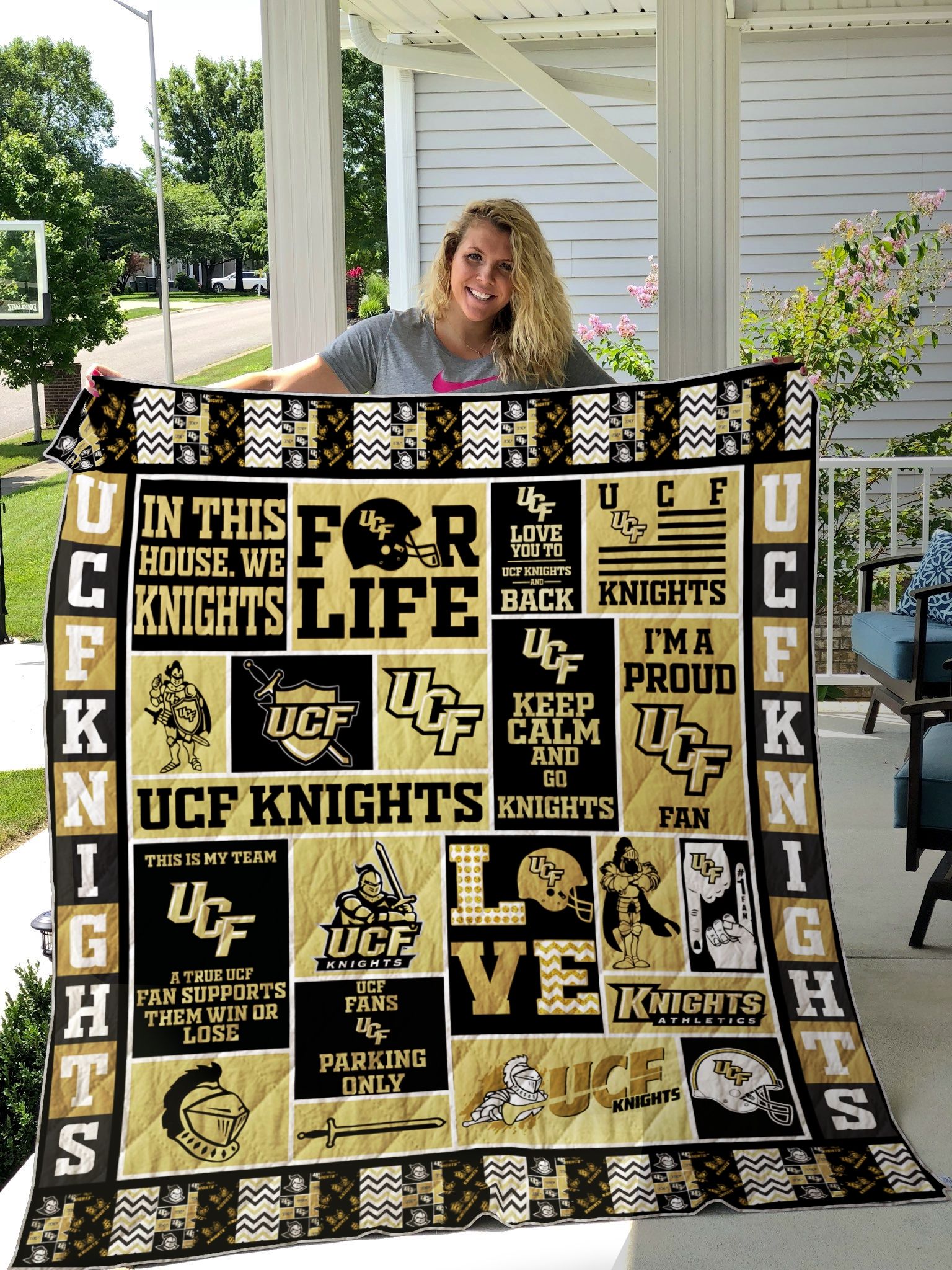 UCF Knights NCAA Quilt Blanket - Perfect for Knights Fans of Every Age