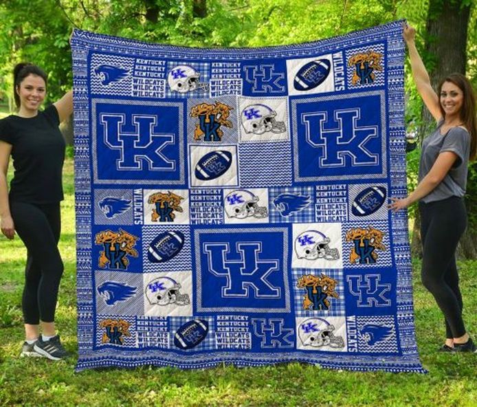 UK Football Ncaa Kentucky Wildcats Collection Great Quilt Bedding Set for Boys