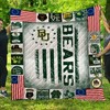US Flag Ncaa Baylor Bears Quilt Bedding Set with Great Quilt Blanket for Fans