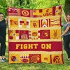 USC Trojans NCAA Quilt Blanket - Perfect for the True Trojan Fan