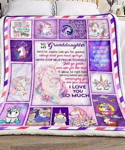 Unicorn Dreams Quilt Bedding Set for Granddaughter from Grandma