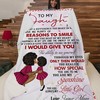 Unique Gift From Mom To Daughter, A Fleece Blanket Quilt To Show Love And Care
