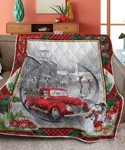 Unique Holiday Ride Quilt Blanket for Christmas Gift - Warm and Comfortable