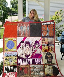 Unique Talking Heads Style Quilt Blanket For Music Lovers